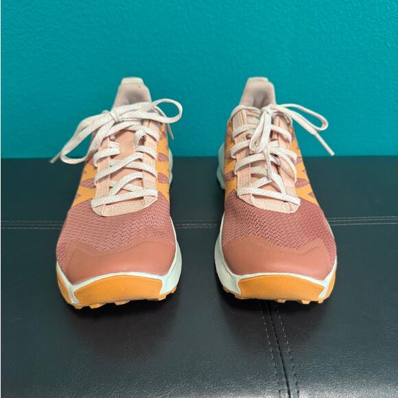 Salomon Ortholite Pink & Orange Women's Laced Hiking Sneakers Women's 7 - Picture 2 of 10